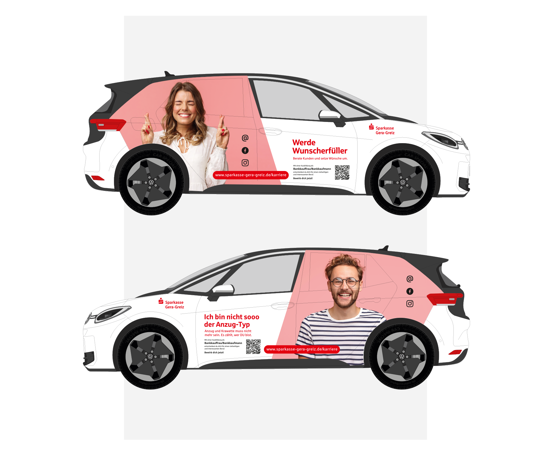 Gestaltung Autobeklebung